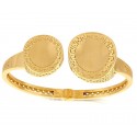 BRACCIALE RIGIDO DA DONNA TRAFORATO IN ORO GIALLO 18 KT