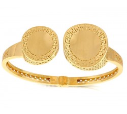 BRACCIALE RIGIDO DA DONNA TRAFORATO IN ORO GIALLO 18 KT