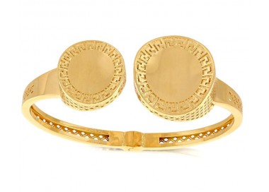 BRACCIALE RIGIDO DA DONNA TRAFORATO IN ORO GIALLO 18 KT