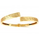 BRACCIALE RIGIDO CON GRECA IN ORO GIALLO 18 KT