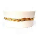 BRACCIALE INTRECCIO IN ORO GIALLO ROSA E BIANCO 18 KT
