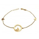 BRACCIALE DONNA FARFALLA ORO GIALLO 18 KT 