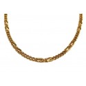 COLLANA CATENA IN ORO GIALLO 18 KT CON MAGLIA PERNICE 