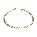 BRACCIALE CATENA UOMO IN ORO GIALLO 18 KT