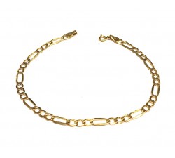 BRACCIALE CATENA UNISEX IN ORO GIALLO 18 KT