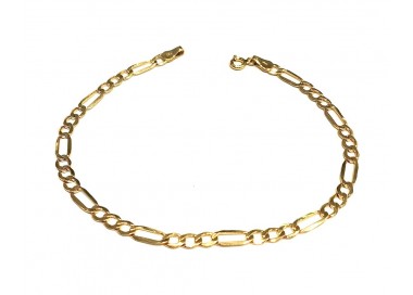 BRACCIALE CATENA UOMO IN ORO GIALLO 18 KT