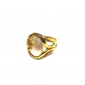 ANELLO DA DONNA IN ORO GIALLO 18 KT FIORE CON MADREPERLA