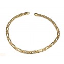 BRACCIALE CATENA UOMO IN ORO GIALLO 18 KT