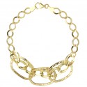 BRACCIALE CATENA DONNA IN ORO GIALLO 18 KT