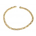 BRACCIALE CATENA PERNICE UOMO IN ORO GIALLO 18 KT