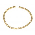 BRACCIALE CATENA UOMO IN ORO GIALLO 18 KT