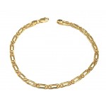 BRACCIALE CATENA PERNICE UOMO IN ORO GIALLO 18 KT
