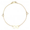 BRACCIALE INFINITO DA DONNA IN ORO GIALLO 18 KT