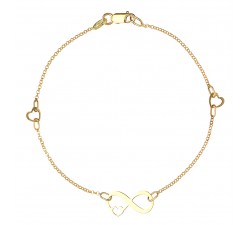 BRACCIALE INFINITO DA DONNA IN ORO GIALLO 18 KT