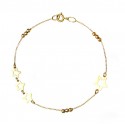 BRACCIALE CATENA CON STELLE DA DONNA IN ORO GIALLO 18 KT