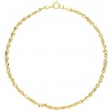 BRACCIALE CATENA UNISEX IN ORO GIALLO 18 KT