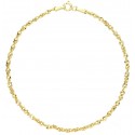 BRACCIALE CATENA UNISEX IN ORO GIALLO 18 KT