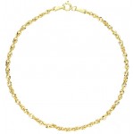 BRACCIALE CATENA UNISEX IN ORO GIALLO 18 KT