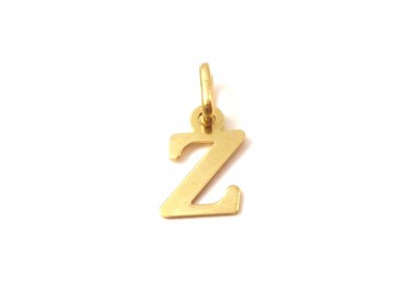 CIONDOLO LETTERA Z IN ORO GIALLO 18 KT + COLLANA IN OMAGGIO