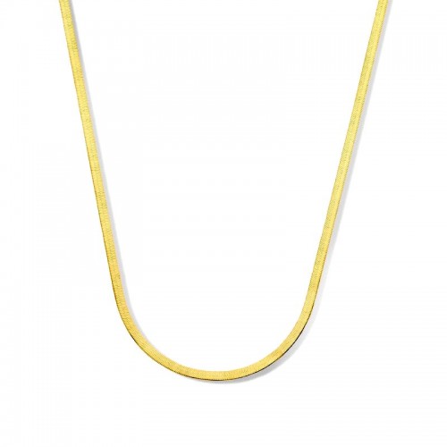 collana piatta snake oro giallo 18 kt 