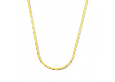 COLLANA PIATTA SNAKE IN ORO GIALLO 18 KT PIATTINA