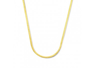 COLLANA PIATTA SNAKE IN ORO GIALLO 18 KT PIATTINA