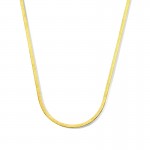 collana piatta snake oro giallo 18 kt 