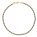 BRACCIALE UOMO PALLINE SFERE IN ORO GIALLO E NERO 18KT