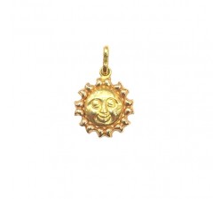 CIONDOLO SOLE IN ORO GIALLO 18 KT CON COLLANA LACCIO IN OMAGGIO