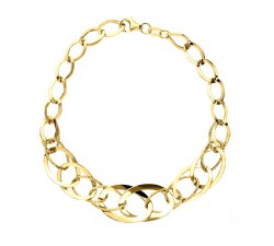 BRACCIALE CATENA DA DONNA IN ORO GIALLO 18 KT