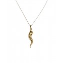 COLLANA CON CORNO ORO GIALLO 18 KT