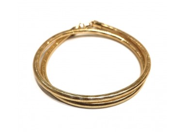 BRACCIALE DOPPIO GIRO ORO GIALLO 18 KT