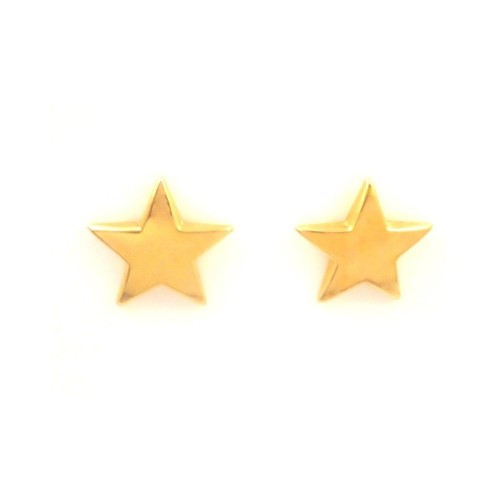orecchini stella oro giallo 18 kt