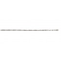 BRACCIALE UOMO CATENA TUBOLARE IN BIANCO 18 KT