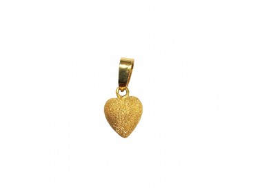 CIONDOLO CUORE IN ORO GIALLO 18 KT+ COLLANA OMAGGIO