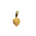 CIONDOLO CUORE IN ORO GIALLO 18 KT+ COLLANA OMAGGIO