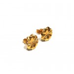 ORECCHINI FIORE IN ORO GIALLO 18 KT