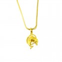 COLLANA DELFINO DA DONNA IN ORO GIALLO 18 KT