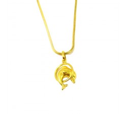 COLLANA DELFINO DA DONNA IN ORO GIALLO 18 KT