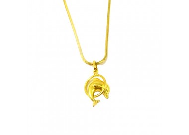 COLLANA DELFINO DA DONNA IN ORO GIALLO 18 KT