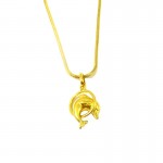 COLLANA DELFINO DA DONNA IN ORO GIALLO 18 KT
