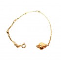 BRACCIALE CHARM COCCINELLA IN ORO GIALLO 18 KT