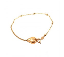 BRACCIALE CHARM COCCINELLA IN ORO GIALLO 18 KT