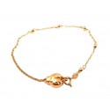 BRACCIALE CHARM COCCINELLA IN ORO GIALLO 18 KT