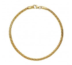 BRACCIALE UOMO MAGLIA POP CORN IN ORO GIALLO 18 KT