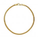 BRACCIALE UOMO MAGLIA POP CORN IN ORO GIALLO 18 KT