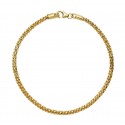 BRACCIALE UOMO MAGLIA POP CORN IN ORO GIALLO 18 KT