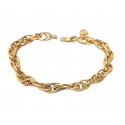 BRACCIALE CATENA DONNA IN ORO GIALLO 18 KT