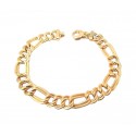 BRACCIALE DONNA DOPPIA CATENA IN ORO GIALLO 18 KT 