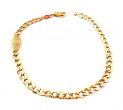 BRACCIALE DA UOMO CATENA IN ORO GIALLO 18 KT